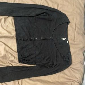 Black buttoned shirt